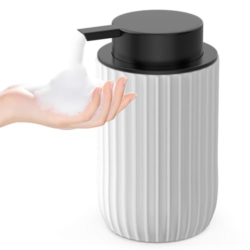 Ceramic Foaming Hand Soap Dispenser (White)