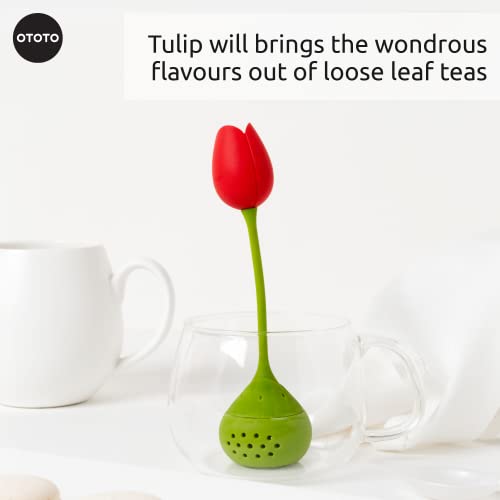 Cute Tea Infuser by OTOTO (Red Tulip)