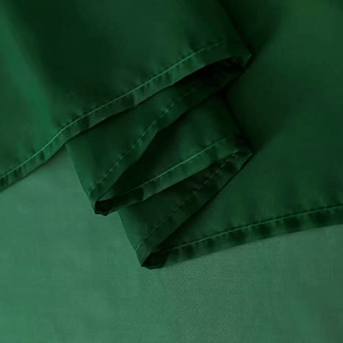 Sheer Voile Window Treatment Rod Pocket Curtain Panels for Kitchen Bedroom Living Room Drapes Sunlight Filtering Privacy Semi Home Decor Assorted Colors Sizes (Foliage Green / 52"W x 90"L (Pack of 2))