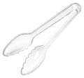 6" Clear Curved Serving Tongs (6" / Curve / Clear)