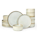 Star Plates and Bowls Sets (Cappuccino White)