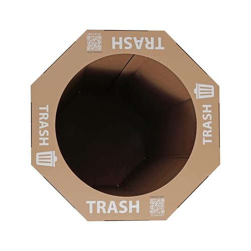 Fleur 25 Gal Trash Can Bin (Brown)