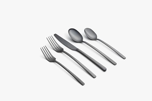 Beacon Black Satin 45 (Black / 45-Piece Flatware Set)