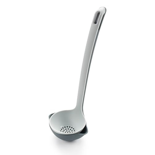 2-in-1 Straining Ladle, Super Strong and Heat Safe (Straining Ladle)