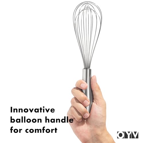 18 10 Stainless Steel Whisk (10 inch silver)