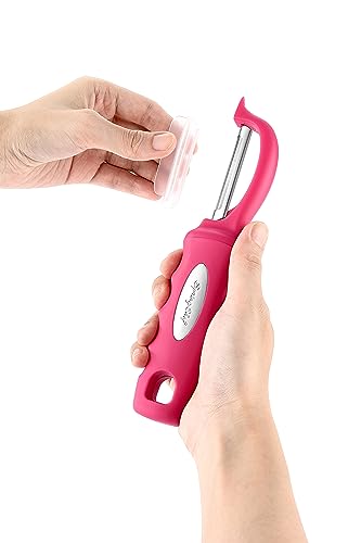 Swivel Vegetable Peeler for Kitchen w (Pink)