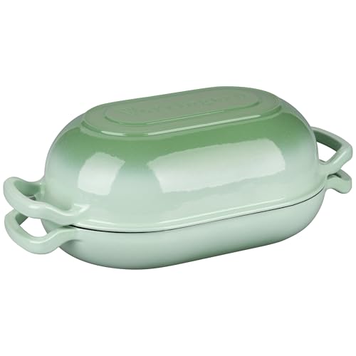 Enameled Cast Iron Sourdough Bread Oven (7 QT / Green)