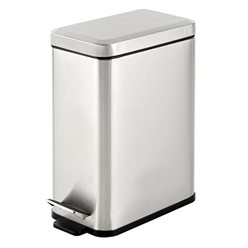 Pedal Bin Waste Bin with Pedal (Brushed / 2.6 Gallon)