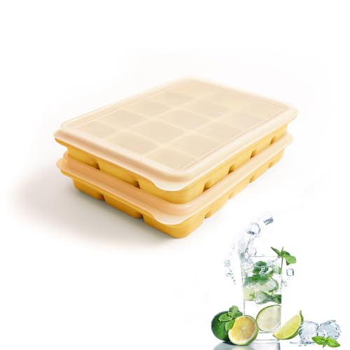 Ice Cube Trays Set of 2 (Yellow)