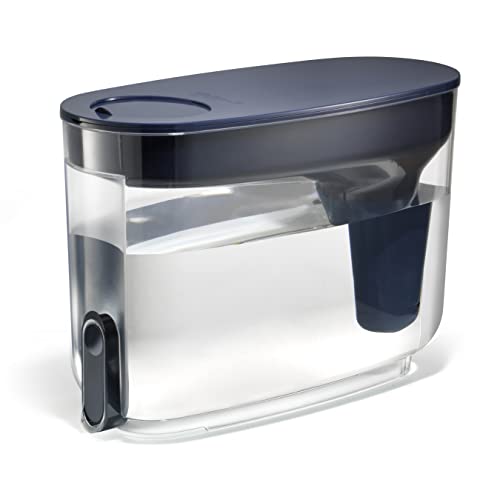 Home BPA Free Water Filter Dispenser (Midnight Blue / 18-Cup)