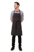 Unisex Butcher Apron with Contrasting Ties (Pinstripe / One Size)