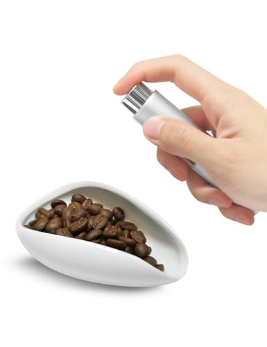 Coffee Bean Dosing Cup and RDT Sprayer Bottle Set (White Set)