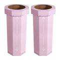 Fleur 25 Gal Trash Can Bin (Bridal Pink)