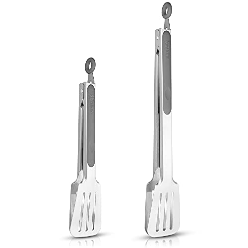 Kitchen & Grill Tongs Set of 2 (Gray)