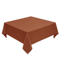 Faux Linen Square Tablecloth for Dining Room (Burnt Orange / 52" x 52" (Square))