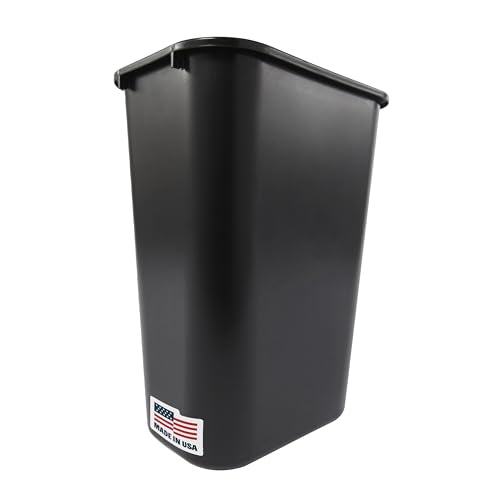 Deskside Wastebasket (10.25 Gallons / Black)