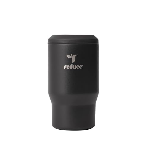 4-in-1 Drink Cooler - Versatile Can & Bottle Holder with Vacuum Insulation - Keeps Drinks Cold Up to 4 Hours - Includes Bottle Opener - Fits Cupholders & Dishwasher Safe - 14oz - Black (Black / Single)