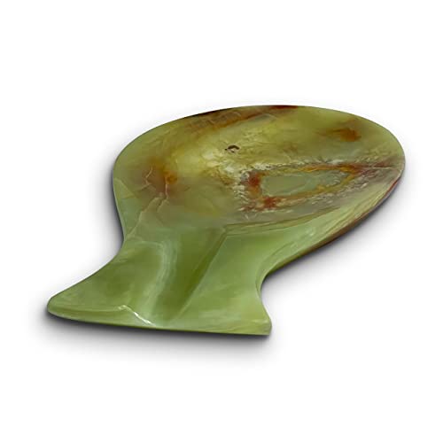 Luxury Handmade Multi Green Calcite Crystal Spoon Rest for Kitchen Counter (Multi Green Calcite)