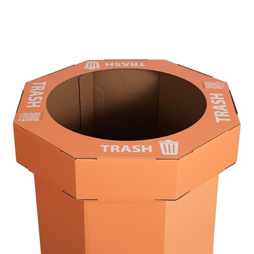 Fleur 25 Gal Trash Can Bin (Carrot Cake)