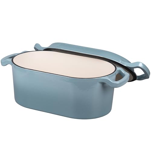 Oval Dutch Oven Pot with Lid (Sea Salt)