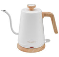 Electric Gooseneck Kettle with Thermometer (WHITE)