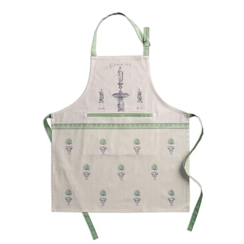 Aprons for women with Pocket 100% Cotton Pack of 1 (075 - Jardin Du Roy)