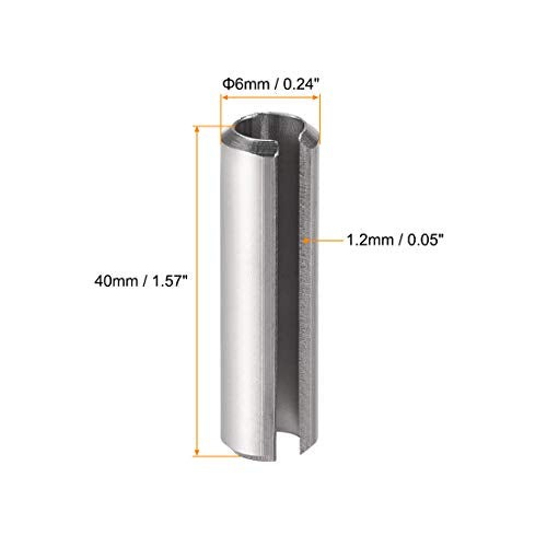 Slotted Spring Pin (M6 x 40mm)