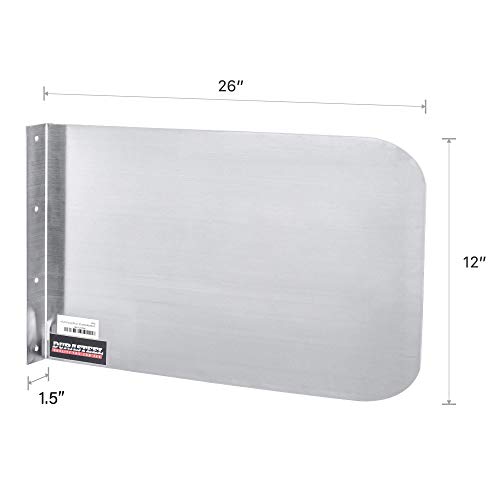 Stainless Steel Sink Splash Guard (26 x 12 inch Wall Mount)