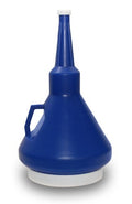 Funnel King 32115 Double Capped Storage Funnel (1.25 Quart (Pack of 1) / Dark Blue)