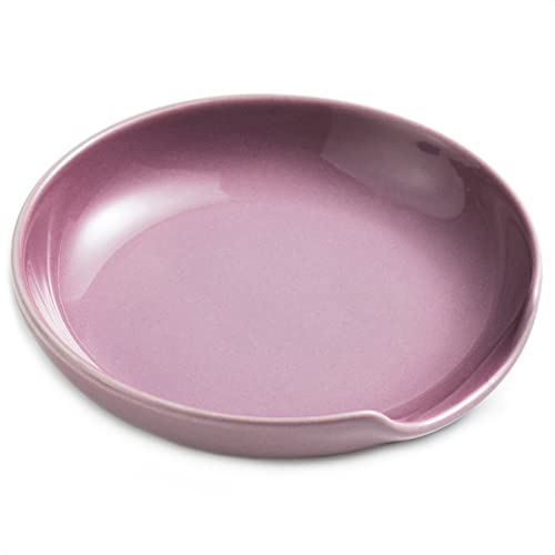 Ceramic Spoon Rest for Kitchen Counter (Purple)