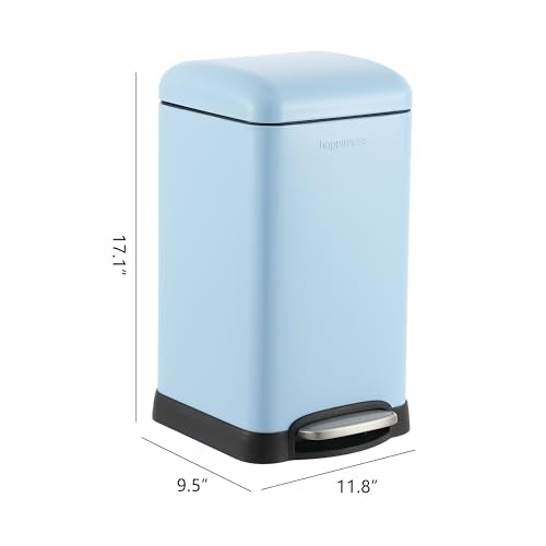 Betty Retro Mini 3.2 Gal Step Trash Can (Tide Pool Blue)