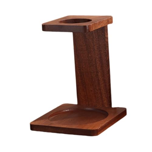 Coffee Cup Holder Pour Over Coffee Dripper Rack Wooden Sturdy Multifunctional Coffee Dripper Stand for Tea House Tea Party (Style B)