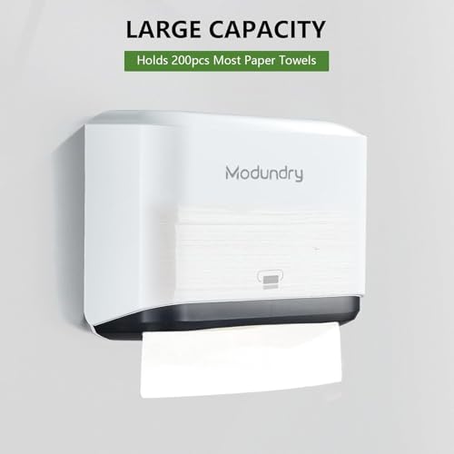 Multifold Wall Mount Paper Towel Dispenser for Bathroom (210 Sheet / 5859-white)