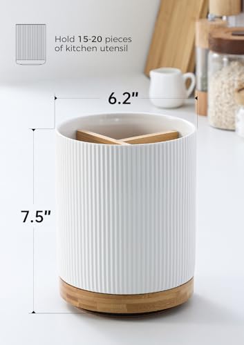 7.5" Utensil Holder (White (Vertical Stripe) / 7.2 inch)