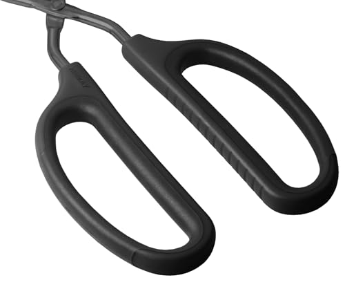 10" 12" 16" Stainless Steel Kitchen Scissor Tongs Set (Black / 10" 12" 16")