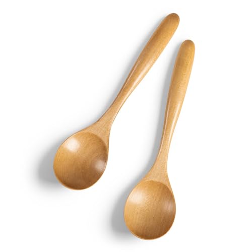 Small Wooden Spoons for Eating (Schima Yellowish)