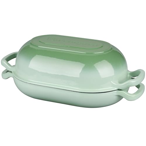 Enameled Cast Iron Sourdough Bread Oven (7 QT / Green)
