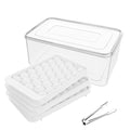 Ice Cube Tray with Lid and Bin (1"-2 pack / White)