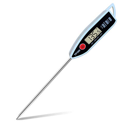 Digital Meat Food Thermometer for Candy Candle Milk BBQCooking Kitchen BBQ (23.1 x 2.5 x 1.5 cm)