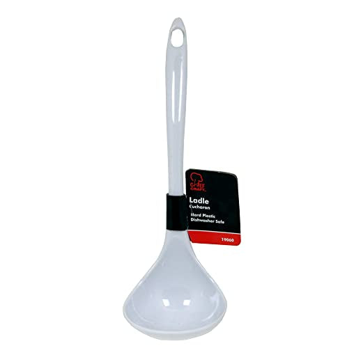 Basic Melamine Cooking Ladle (White / 10.5 Inch)