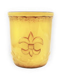 Utensil Holder (Fleur De Lis Yellow)