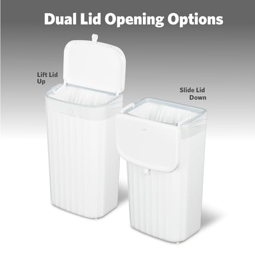 Roomate Under Counter Waste Bin (White Plastic / 12 L)