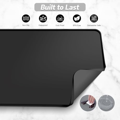 Silicone Coffee Mat (Black / 24" x 15.9")