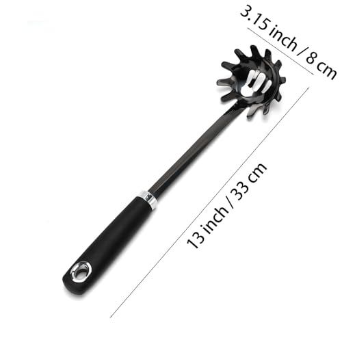Black Stainless Steel Pasta Spoon (Z-Black Spaghetti)