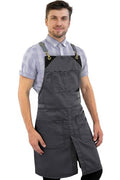 Cross Back Chef Apron (Slate Gray)