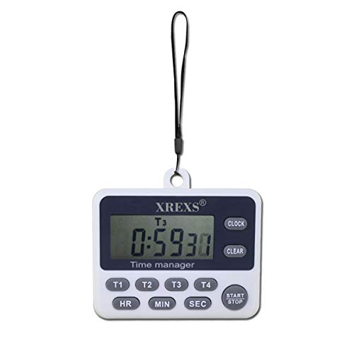 4 Channel Digital Kitchen Timer Clock with Large LCD Display
