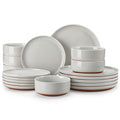 Plates and Bowls Sets (18 Pcs (Service for 6) / Gray)