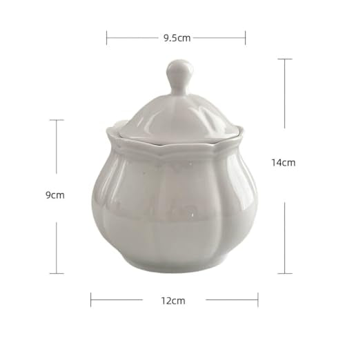 Vintage Embossed Ceramic Creamer and Sugar Bowl Set (White / Creamer Bowl Set)