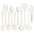 Kitchen Cooking Utensils Set of 10 (White)