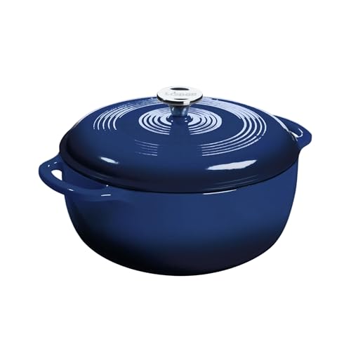 Essential Enamel Cast Iron Dutch Oven (Indigo)